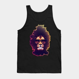 Hipster Philosopher King Lion Tank Top